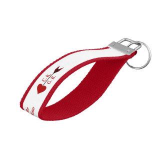 Llavero De Pulsera ¡Sé Mío! Iniciales de flecha cupido