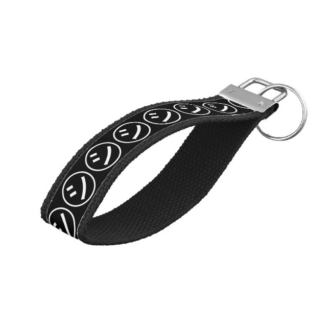 Llavero De Pulsera ㋛ Shi Kana Katakana Emoji sonriente / Emoticon (Angulado hacia arriba)