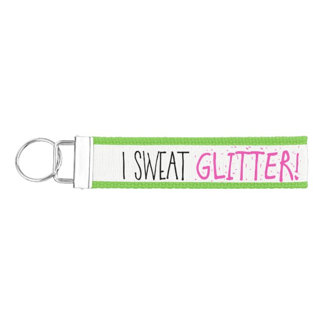 Llavero De Pulsera "¡Sudor PURPURINA!" (Llaves lado izquierdo)