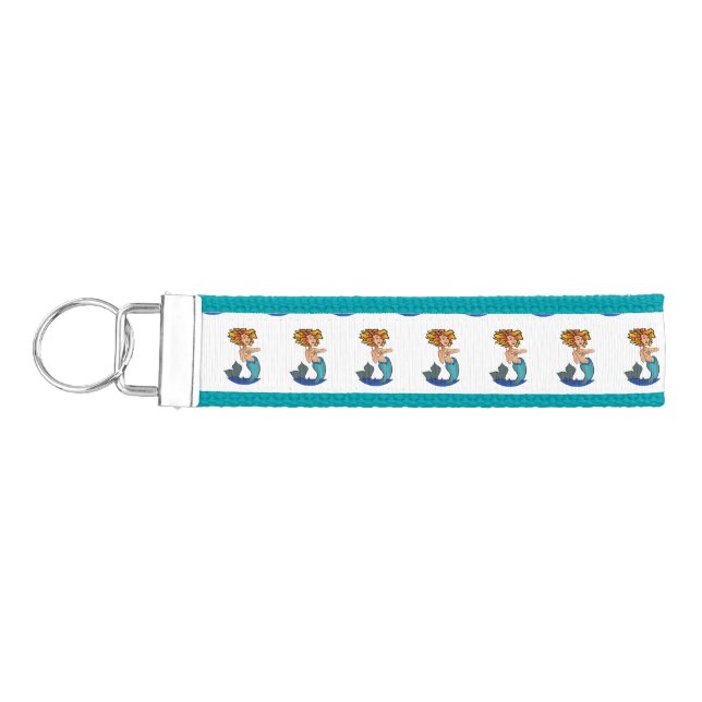 Llavero De Pulsera Thunder_Cove de Sirenita de cabeza roja (Llaves lado izquierdo)