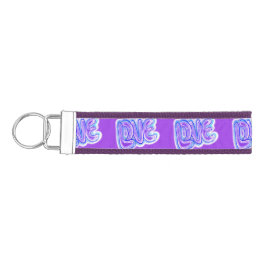 Llavero De Pulsera Tipografía de Guay Purple LOVE