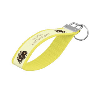 Llavero De Pulsera Tres monos sabios