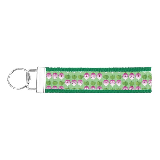 Llavero De Pulsera Trío de verduras de nabo lindo personalizado (Llaves lado izquierdo)