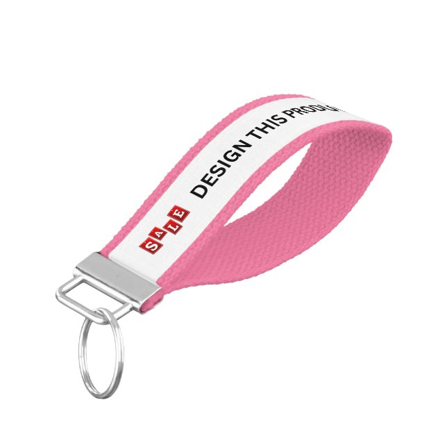 Llavero De Pulsera VENTA! Cadena de teclas de la muñeca - Grosgrain - (Angulado hacia abajo)