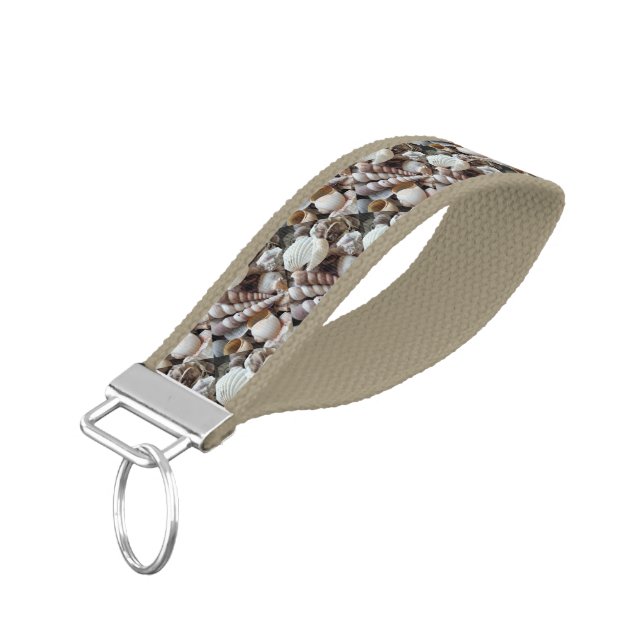 Llavero De Pulsera Verano Beach Seashells Aman Exótica Shells Keychai (Angulado hacia abajo)