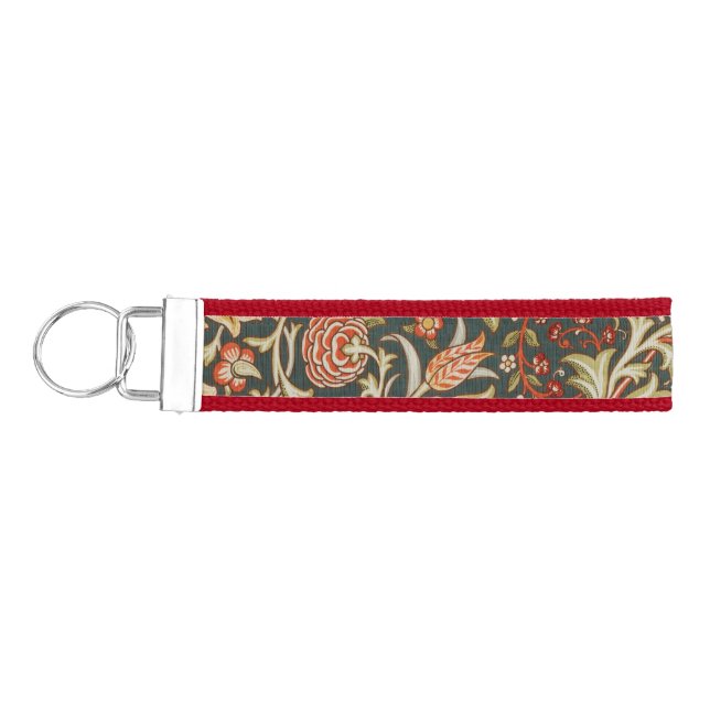 Llavero De Pulsera William Morris Trent Garden Flower Classic Botanic (Llaves lado izquierdo)