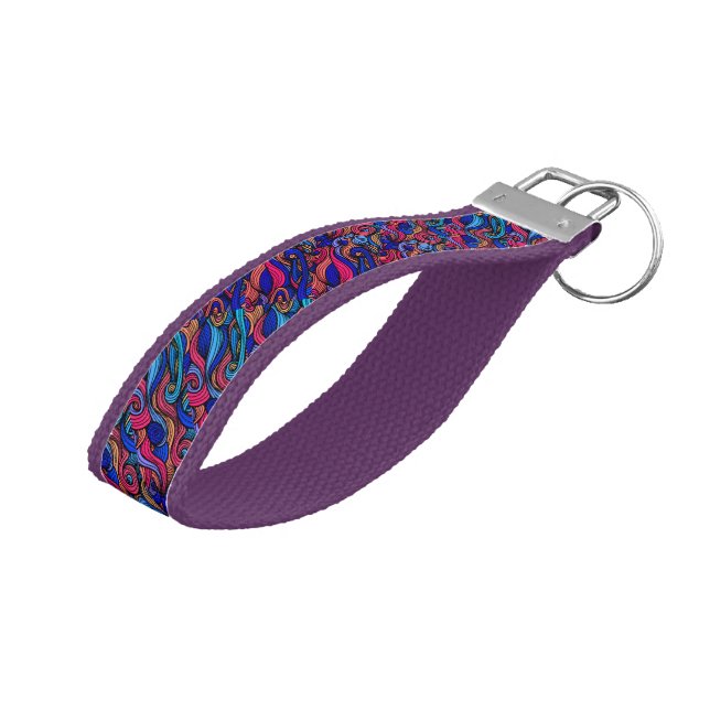 Llavero De Pulsera Wool Topped paisley (Angulado hacia arriba)