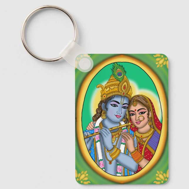 Llavero de Radha Krishna (Anverso)