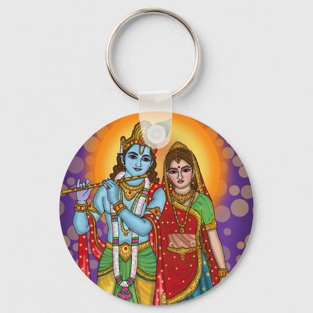 Llavero de Radha Krishna (Anverso)
