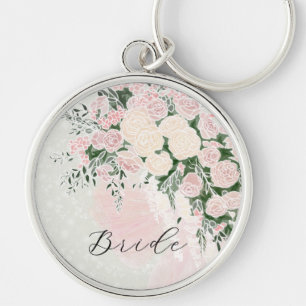 Llavero de ramo RosenWisteria con lazo Brides Blus