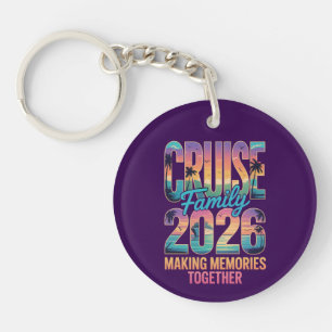 Llavero de recuerdo de crucero familiar 2026