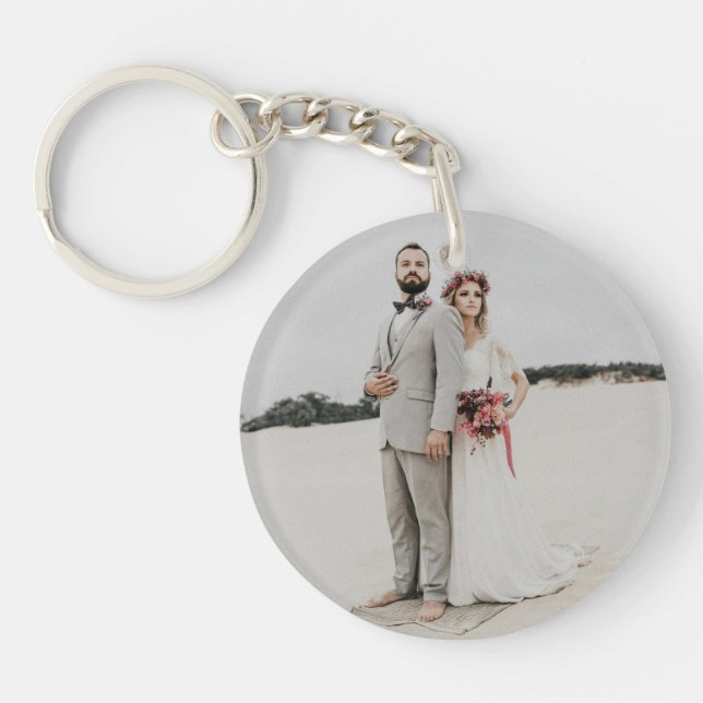 Llavero de recuerdo de nuestra boda Escanea nuestr (Frente)