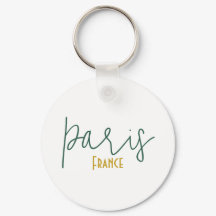Llavero de recuerdo de París, Francia