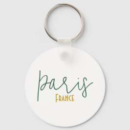 Llavero de recuerdo de París, Francia