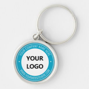 Llavero de regalo con texto y colores de logotipo