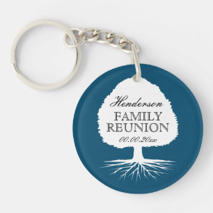Llavero de regalo de reunión familiar con nombre y