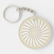 Llavero de Remolino de Crema Beige