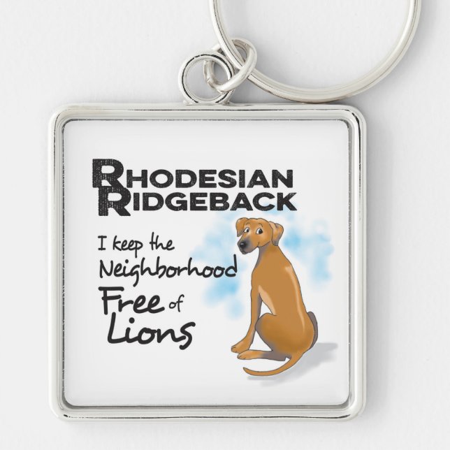 Llavero de Rhodesian Ridgeback (Frente)