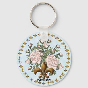 Llavero de Rosas Fleur De Lis