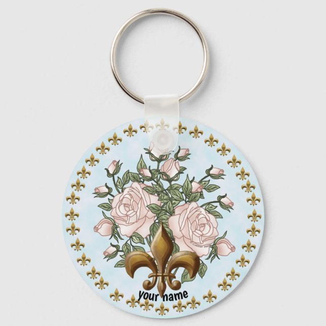 Llavero de Rosas Fleur De Lis (Anverso)