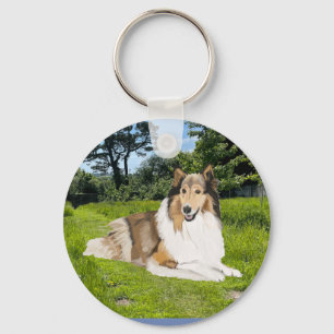 Llavero de Rough Collie