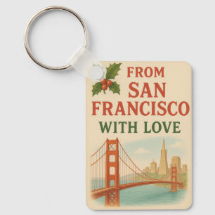 Llavero De San Francisco con amor - Navidad vintage