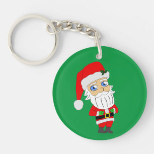 llavero de santa claus chibi