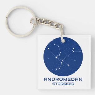 Llavero de Semilla Estelar Andromedana – Azul y Bl