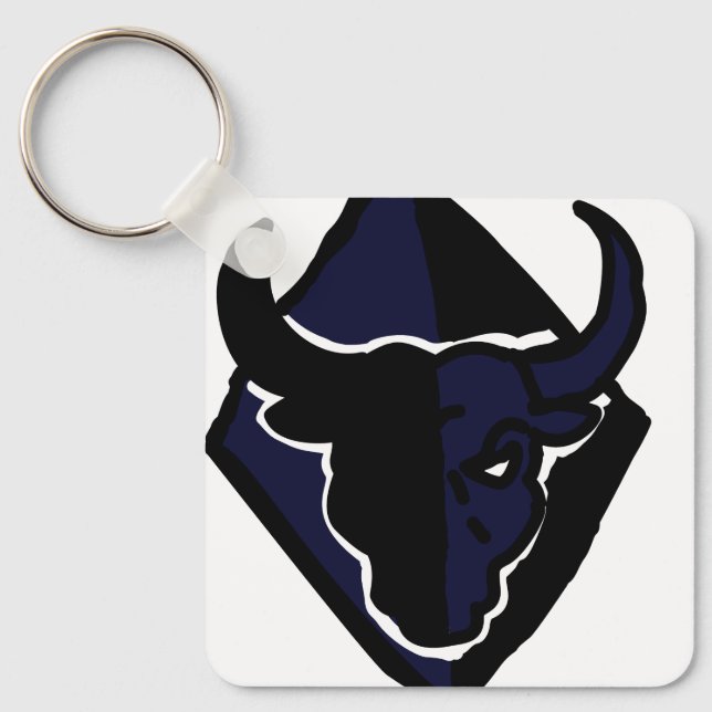 Llavero de Símbolo de Toro Audaz – Simple, Elegant (Anverso)