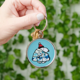 Llavero de Snoopy Invierno con Abrigo Hinchado