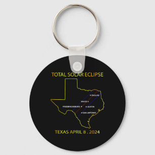 Llavero De Solar Eclipse 2024 Mapa Interactivo Texas Eclip