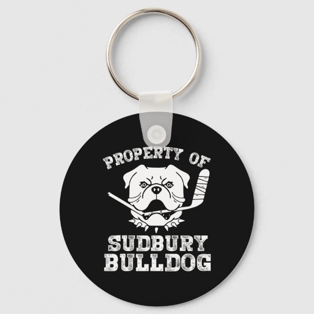 Llavero De Sudbury Bulldog Divertido (Anverso)