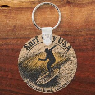 Llavero de Surf City - Huntington Beach Pier, Ca 