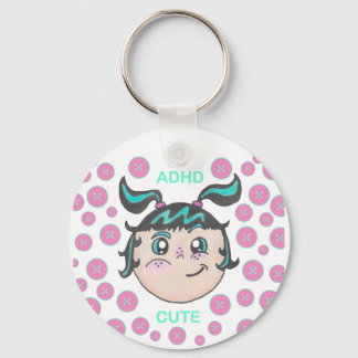 Llavero de TDAH con ilustración "TDAH Lindo"