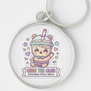 Llavero de té con leche Boba del club Cute Kawaii 
