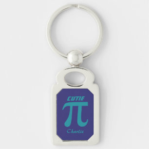 Llavero de texto personalizado Pi / Cutie Pie