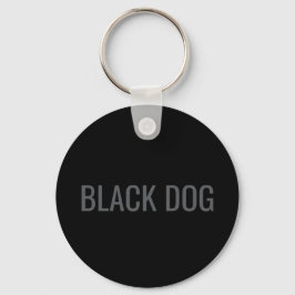 Llavero de tipografía Black Dog