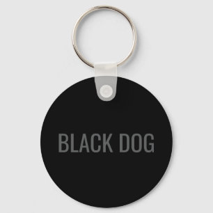 Llavero de tipografía Black Dog