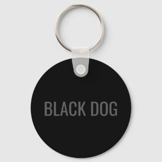 Llavero de tipografía Black Dog