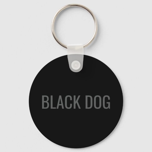 Llavero de tipografía Black Dog (Anverso)