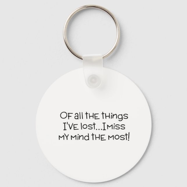 Llavero De todas las cosas que he perdido, más extraño mi  (Anverso)