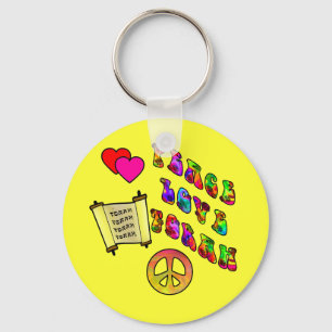 Llavero de Torah del amor de la paz