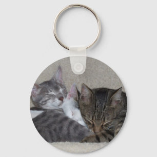 Llavero de tres gatos