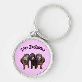 Llavero de tres perros del Dachshund