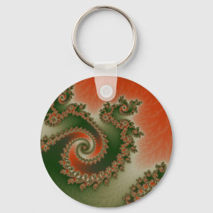 Llavero de triple giro de aceituna pimiento