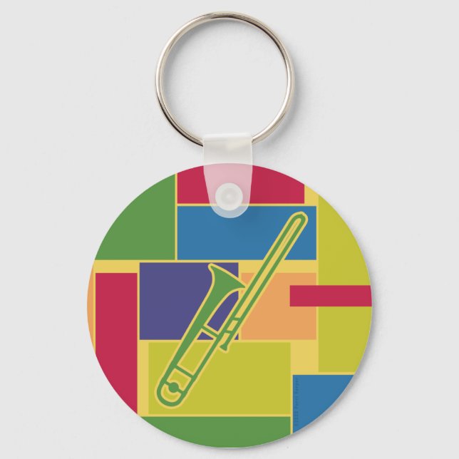 Llavero de Trombón Colorblocks (Anverso)