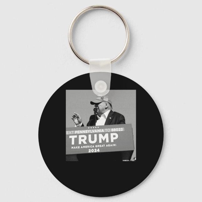 Llavero De Trump Bullet Mid Air (Anverso)