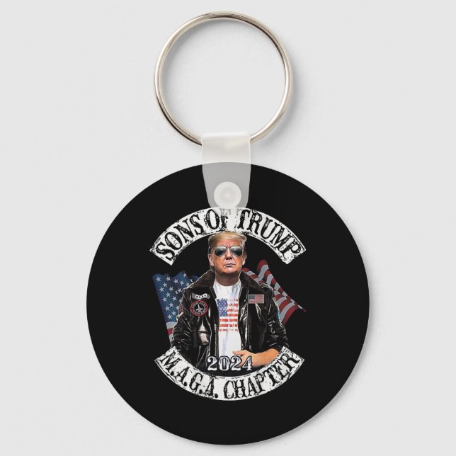 Llavero De Trump Maga Chapter 2024 (on Back) (Anverso)