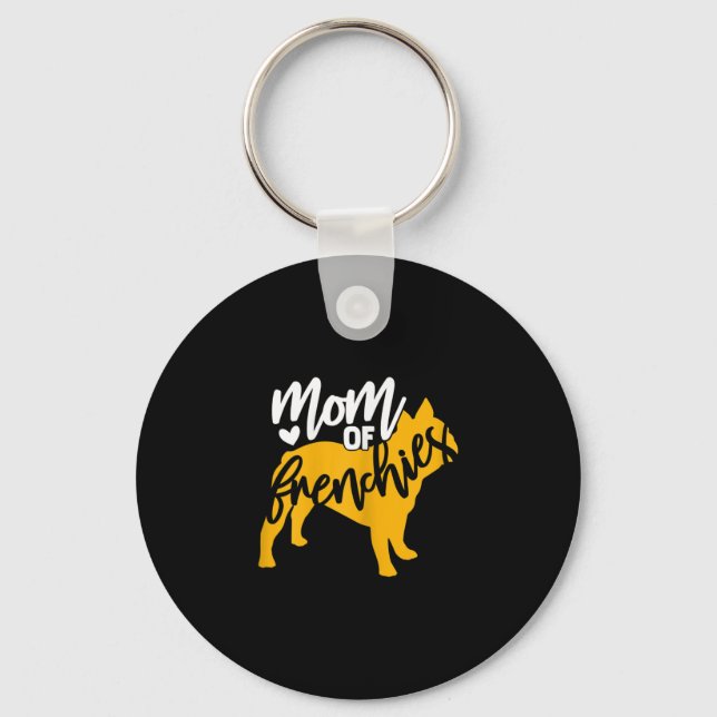 Llavero De Un Bulldog Francés 1 (Anverso)