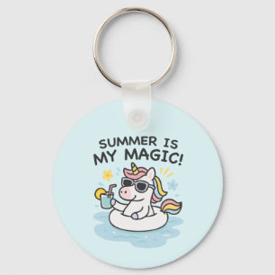 Llavero de unicornio “Summer is my magic!